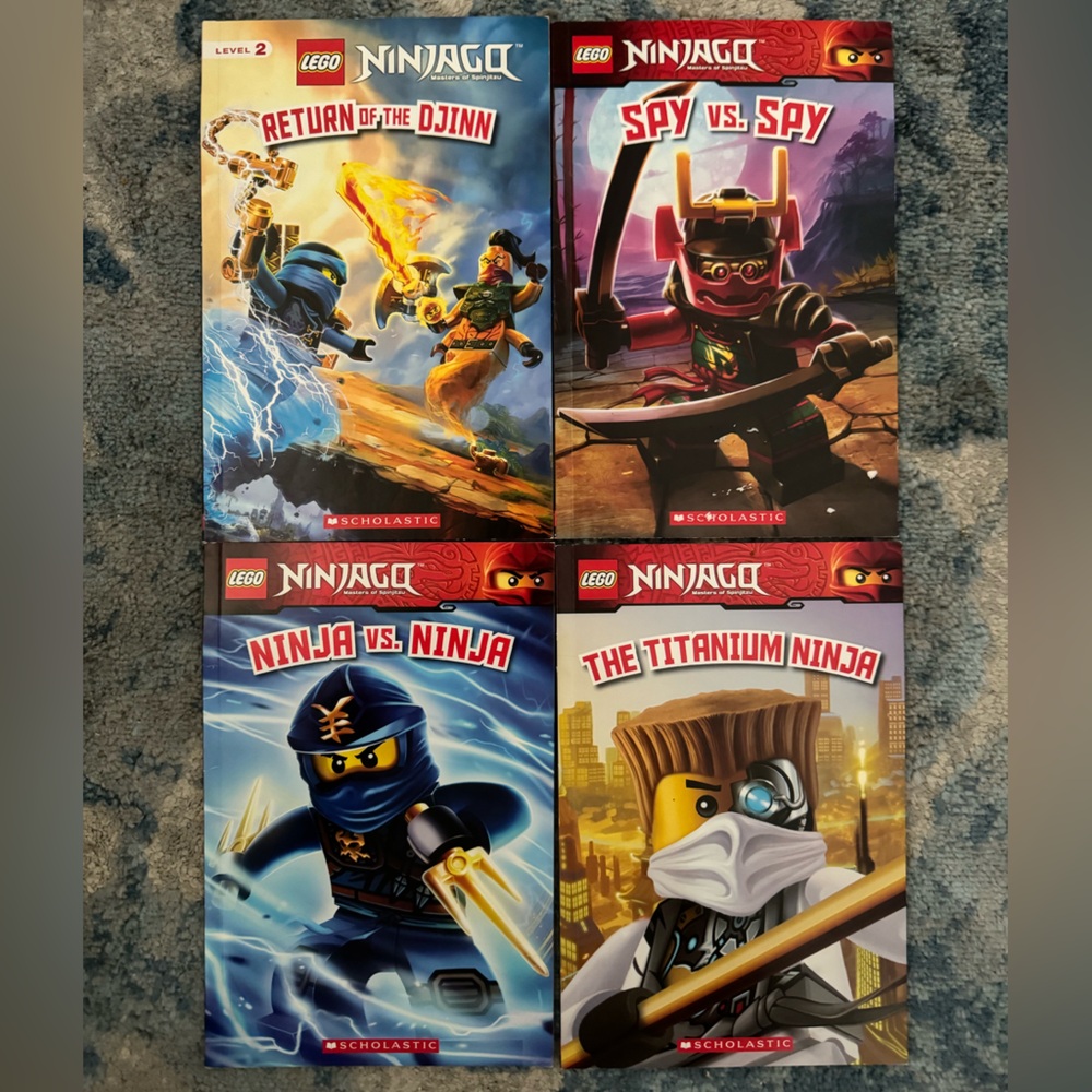Lego Ninjago books- set of 4
